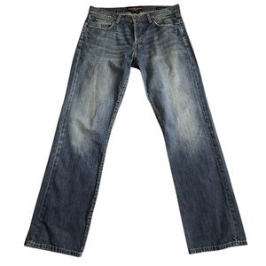 Lucky Brand Men's 221 Slim Straight Button Fly Distressed Boho Denim Jeans 33x32